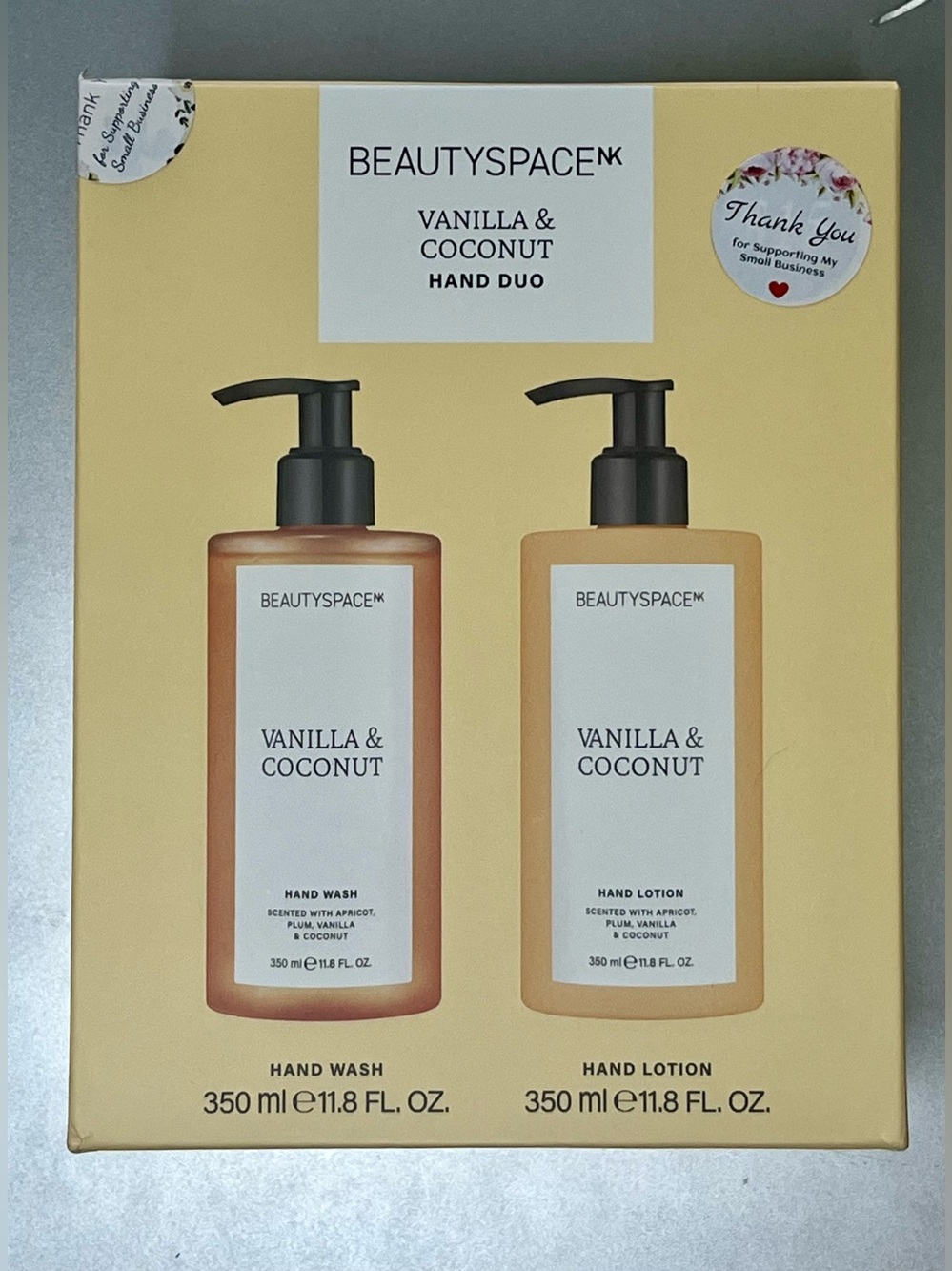 BeautySpace Vanilla & Coconut Hand Wash & Hand Lotion Duo